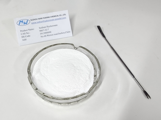 Análise acima de 95% Hyaluronato de sódio de baixa massa molecular de qualidade cosmética