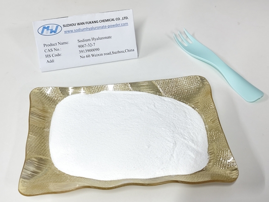 93% Hyaluronato de sódio em pó de baixo peso molecular Matérias-primas cosméticas