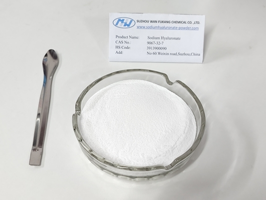 Matérias-primas de cosméticos Hyaluronato de sódio em pó 93% Peso molecular elevado