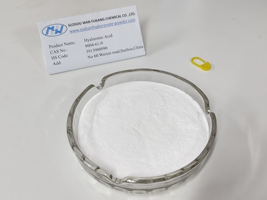 Análise Acima de 93% Ácido hialurónico de qualidade alimentar Pó branco Alta pureza