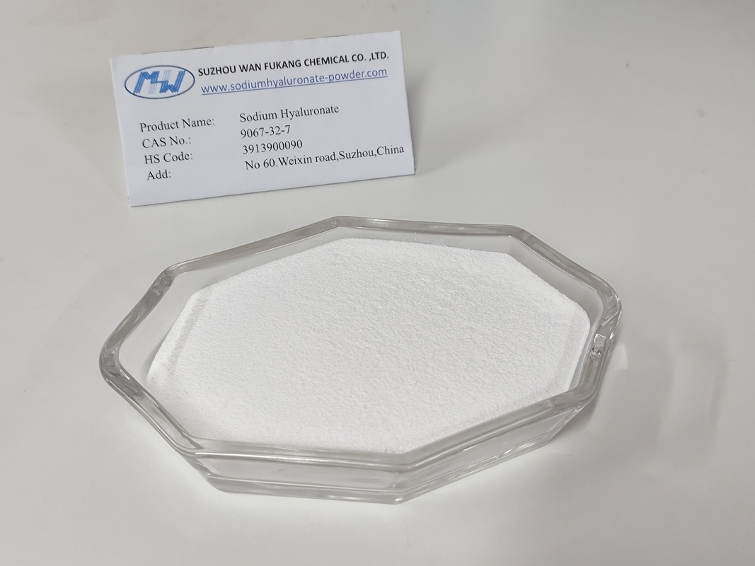 CAS n.o 9067-32-7 Hyaluronato de sódio em pó de qualidade alimentar Análise ≥ 93%