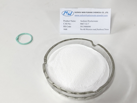 Hyaluronato de sódio em pó branco de qualidade cosmética hidratante duradouro